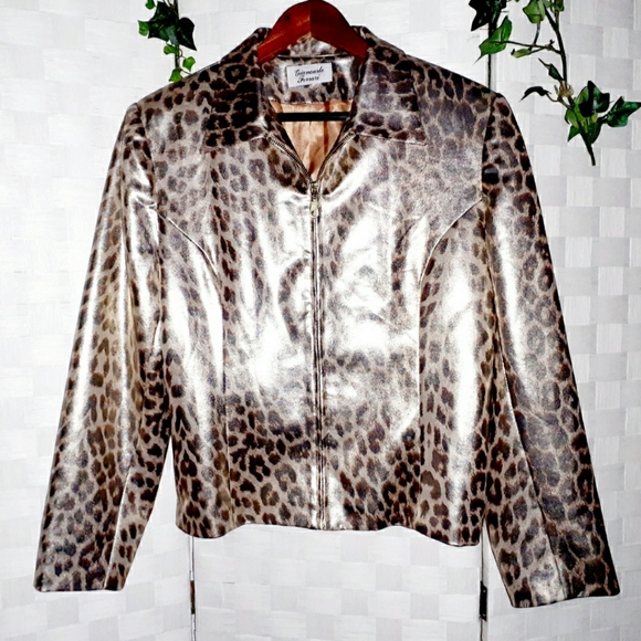 Giancarlo Ferrari Leopard Print Blazer Jacket - Picture 16 of 16